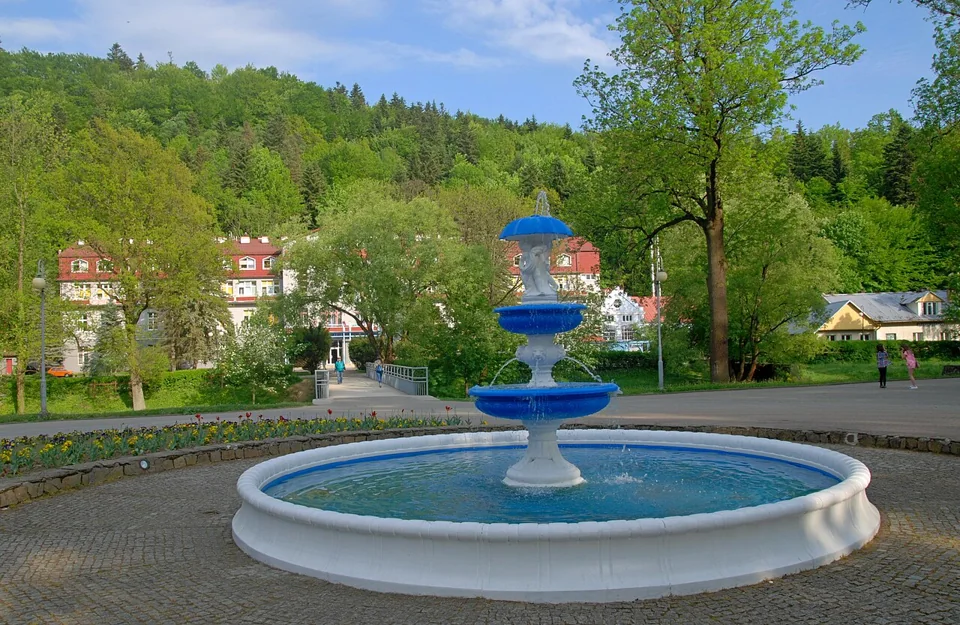 Park zdrojowy w Rymanowie-Zdroju: okolica, nie zdjęcie obiektu